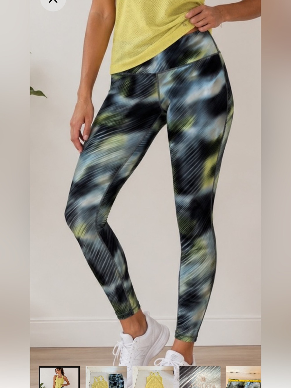 Athleta Abstract Print High-Rise Leggings - Size XS